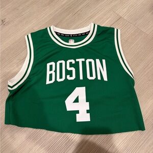 Cropped Boston Celtics Basketball Jersey